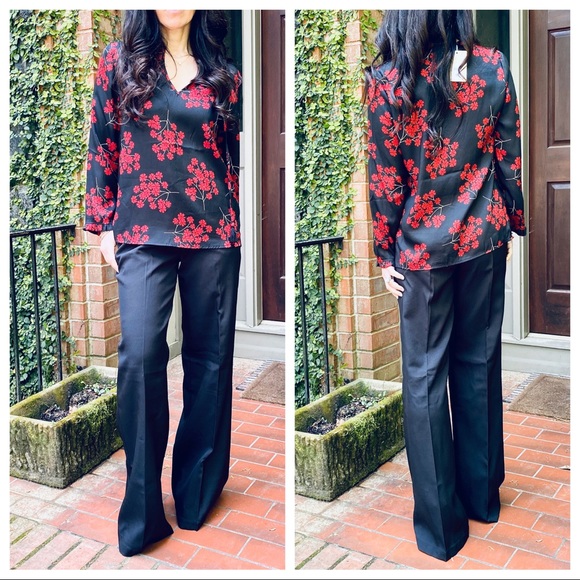 BEST FITTING BLACK SIDE POCKETS WIDE LEG PANTS - Picture 8 of 8